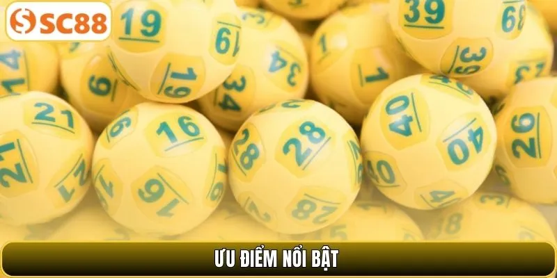 Ưu điểm nổi bật của sảnh cược xổ số SC88